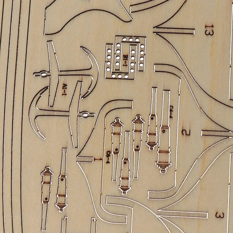 Handmade Wooden Sailboat Ship Kits