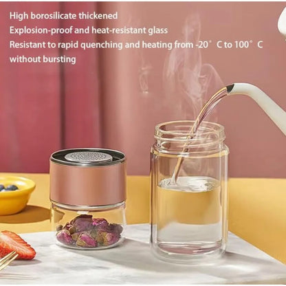420ML double layer glass Tea Cup
