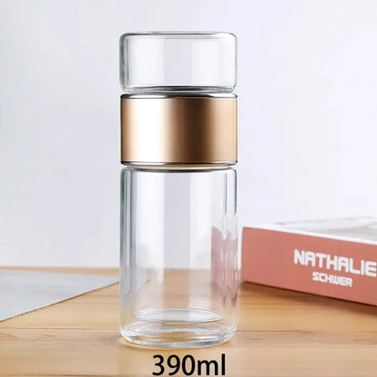 420ML double layer glass Tea Cup