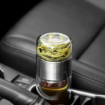 420ML double layer glass Tea Cup